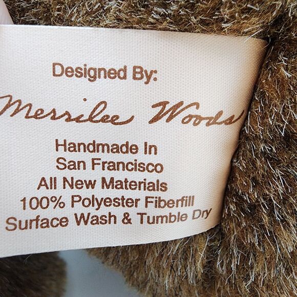 Merrilee Woods Classic Teddy Bear Plush 18" Dark Brown Stuffed By Me Animal Toy - Picture 7 of 9